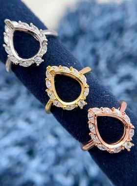 S925银托工厂戒指空托多款式戒子