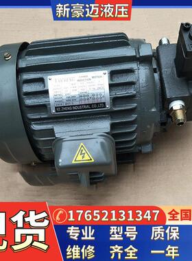 S.Y台湾群策1HP-4P油泵用电机750W群力C01-43B0可配HGP-1A齿轮泵