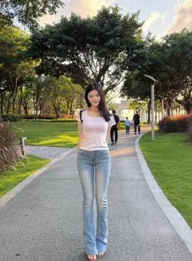 风花月 「3/27/20：00」内开叉小喇叭裤