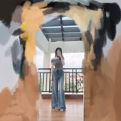 风花月 必入重磅莱塞尔垂感夏季牛仔裤