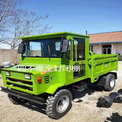 像四驱农用油建筑小型自卸车柴车大马拉p爬坡王四轮拖力机.