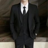 小西装 西服男外套修身 职业正装 加大码 男商务帅气工作 休闲青年韩款