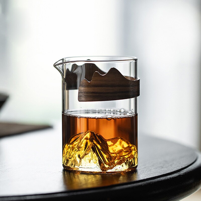 高档玻璃公道杯茶水耐热精致壶图片