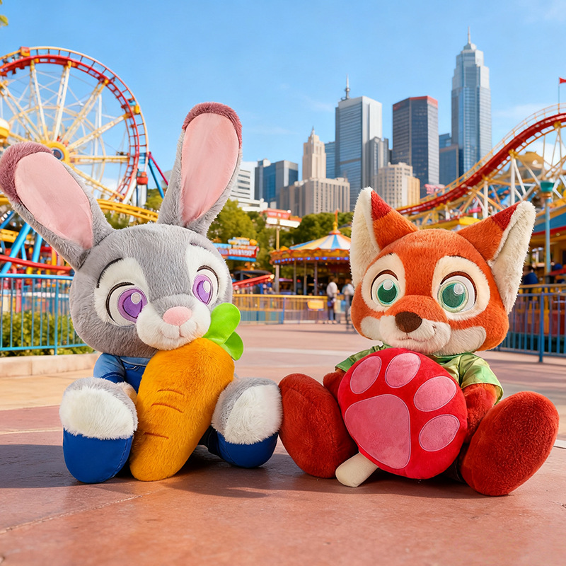 疯狂动物城玩偶尼克朱迪兔子狐狸