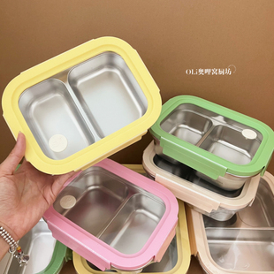 304不锈钢保温饭盒上班族2025新款便当盒小学生专用分格三格餐盒