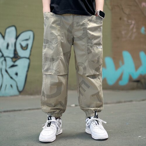 男童夏款裤子2024新款中大儿童夏季薄款运动防蚊休闲长裤男孩春秋