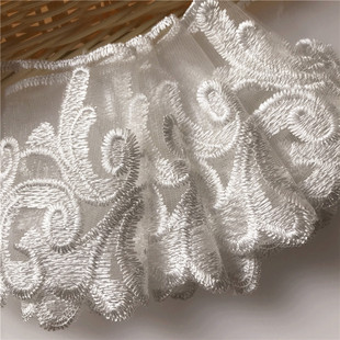 新蕾丝刺绣花边DIY手工家居布艺缝纫网纱辅料窗帘配饰材料一米价