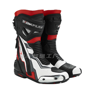 SBK摩托车骑行靴机车越野竞技赛车鞋防摔四季防护赛道靴子男