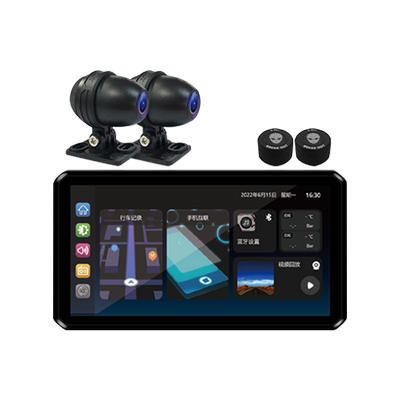 突破者M2 Pro摩托车行车记录仪智能雷达车机carplay导航仪一体机