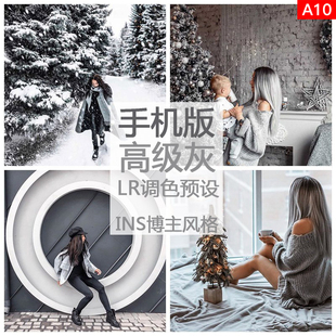 LR预设PS高级灰ins网红博主街拍旅拍摄PR FCPX手机APP滤镜调色LUT