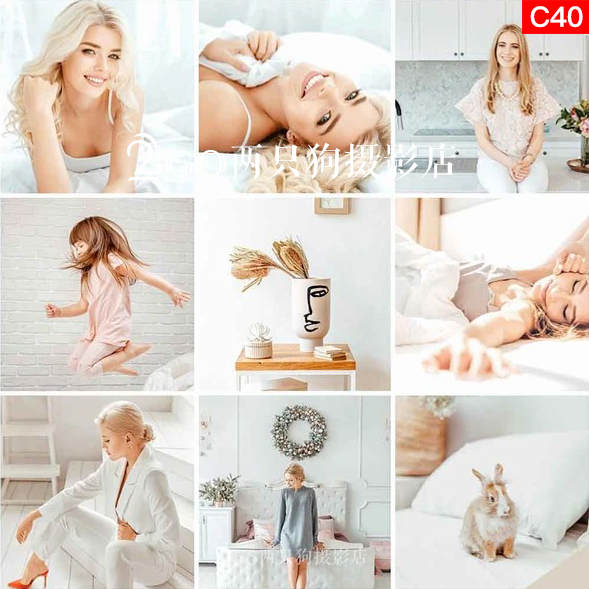 lightroom莫兰迪ps滤镜pr视频调色vn亮白ins网红luts手机lr预设