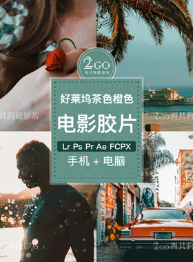 lightroom手机版LR预设pr视频lut茶橙色胶片人像ins调色ps滤镜app