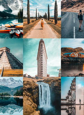 lightroom预设风光大片ins手机vn风景LR预设PS人像PR滤镜luts调色