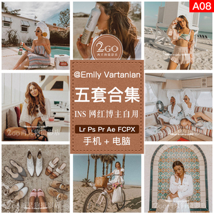 lightroom手机版LR调色预设滤镜Pr预设Ps人像欧美Emily Vartanian