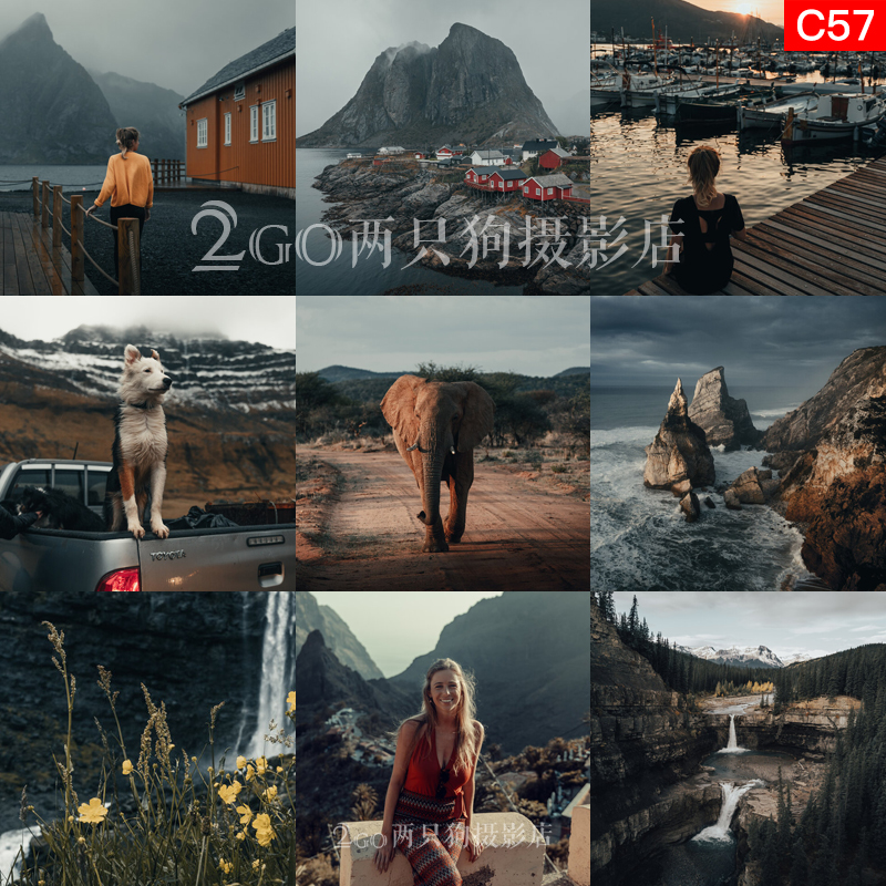 旅拍风光ps滤镜pr视频lightroom调色vn胶片ins网红luts手机lr预设
