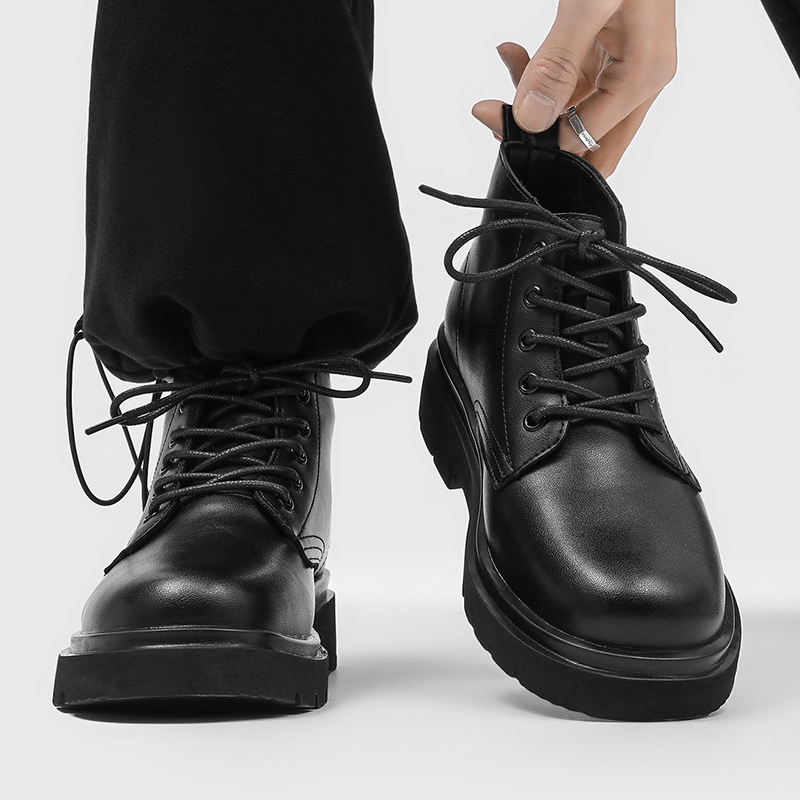 2025新款黑色英伦马丁靴