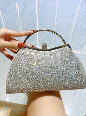 MissingYou名媛气质包水钻礼服宴会包欧美时尚手拿包斜挎包晚宴包