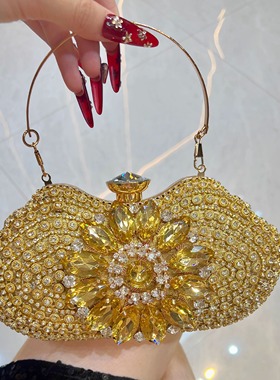 MissingYou 2025新款晚宴包时尚宴会礼服晚装包镶钻包欧美派对包