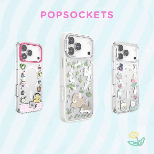 【青青呼吸·手机壳】PopSockets泡泡骚灵感家系列磁吸防摔手机壳苹果iPhone17/16ProMax 小狗微风 木马玩具