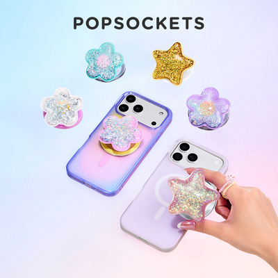 【捏捏闪亮流沙】PopSockets泡泡骚磁吸手机支架气囊伸缩流沙动态细闪