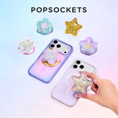 【捏捏闪亮流沙】PopSockets泡泡骚磁吸手机支架气囊伸缩流沙动态细闪