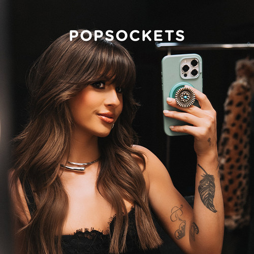 【自由暮色·手机壳】PopSockets泡泡骚磁吸防摔手机壳苹果iPhone16/15ProMax/Pro镜面印花 星芒格纹沙漠花朵