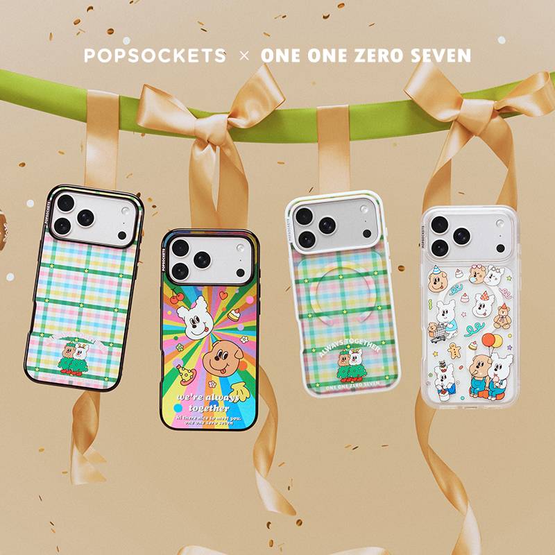 【伴游奇遇记·手机壳】PopSockets x1107吐舌小狗联名系列手机保护防摔苹果17ProMax手机保护套手机壳可爱