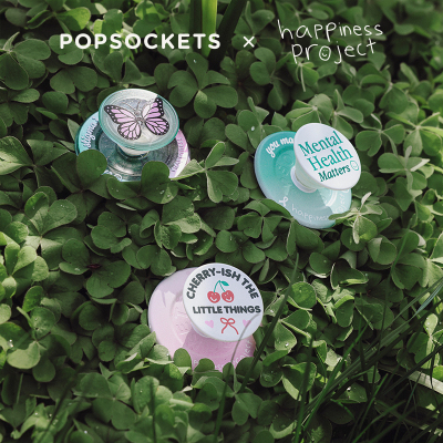 【Happiness Project】PopSockets泡泡骚磁吸式气囊手机支架手持可拆卸泡泡帽 蝴蝶 樱桃 地球