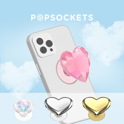 泡泡骚爱心粘贴式便携手机支架