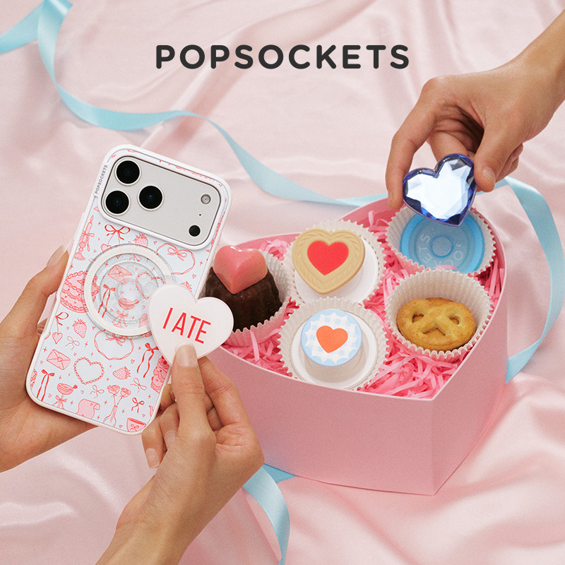 【Something Sweet甜】PopSockets泡泡骚磁吸式气囊手机支架苹果iPhone18/17ProMax/Pro卡包 新年情人节甜美图片