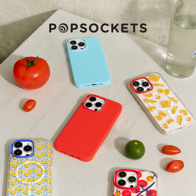 【海岸一日·手机壳】PopSockets泡泡骚手机气囊支架磁吸手机壳 夏日 意面 番茄 西西里 陶感壳