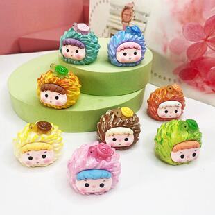 大号立体萌粒树脂配件车载装饰桌面微景观摆件直播间对对碰材料包