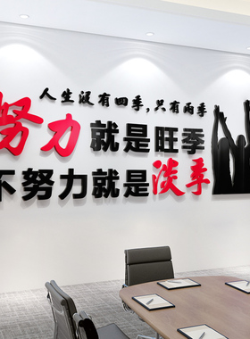 努力就是旺季销售公司墙贴