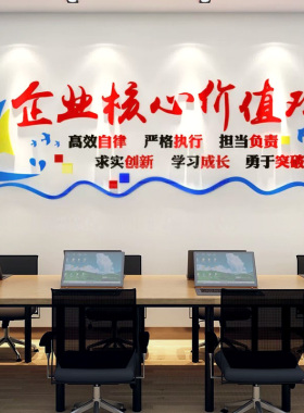 企业核心价值观标语墙贴