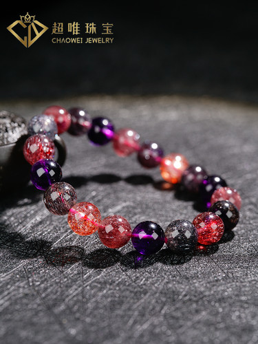 超唯珍藏级满矿黑加仑超七手串