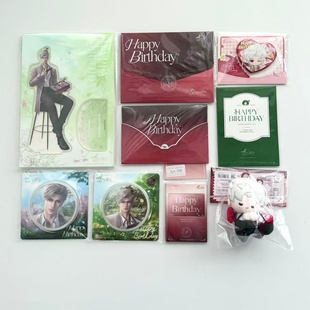 正品现货 恋与深空秦彻2025生日珍藏吧唧徽章典藏拍立得小卡