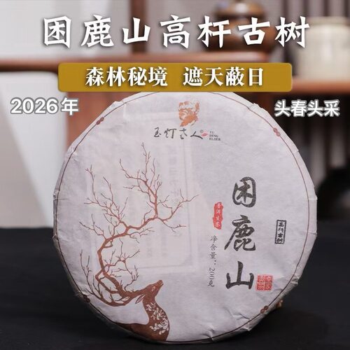 高杆古树2026年困鹿山普洱茶