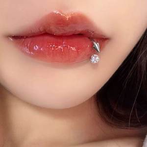 香巴拉钻球恶魔钉爆闪唇环