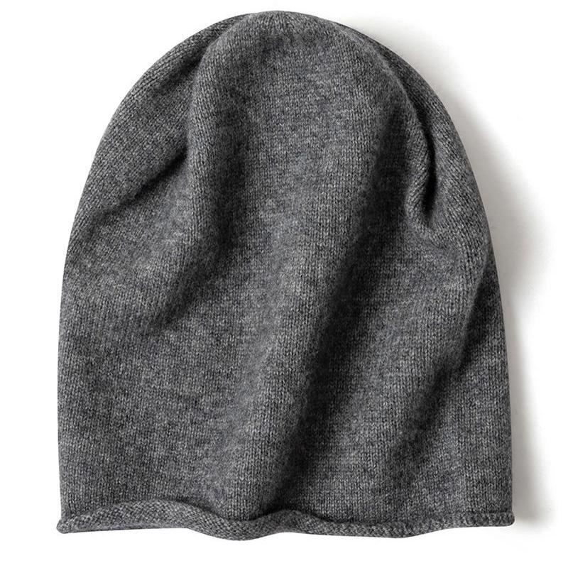 纯山羊绒帽子男女情侣秋冬天堆堆