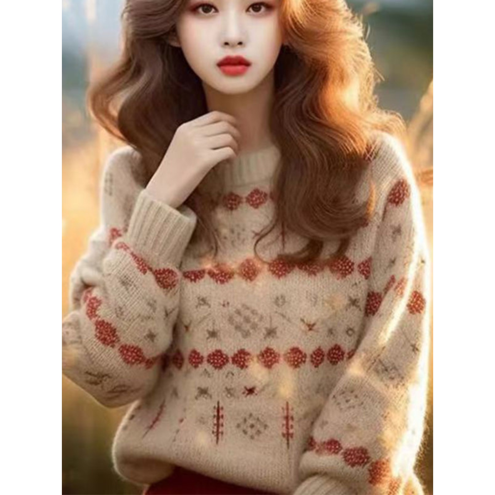 法式复古慵懒风软糯毛衣