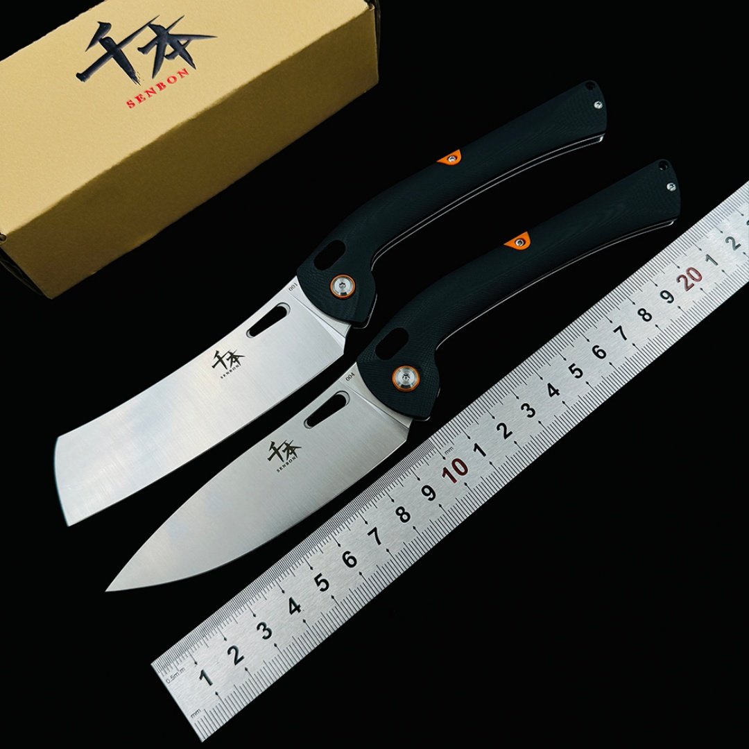 SENBON折叠厨房刀G10手柄440钢户外露营室内室外烹饪垂钓工具EDC,户外/登山/野营/旅行用品,其他户外刀具,淘宝优惠券,粉丝福利购,淘宝优惠卷