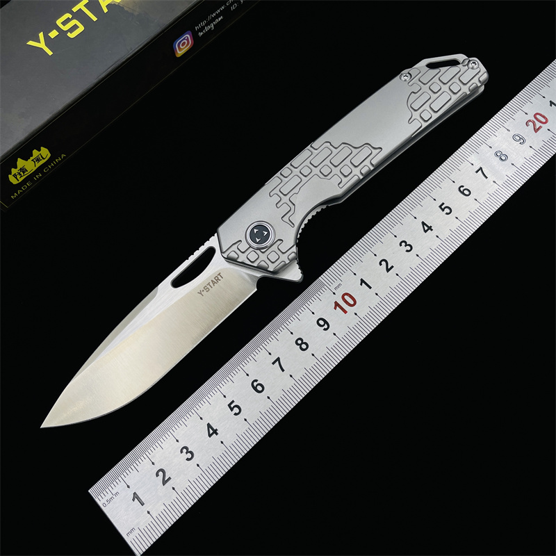 随风折叠刀S35VN钢钛柄户外露营防身锋利求生存垂钓小刀车载工具