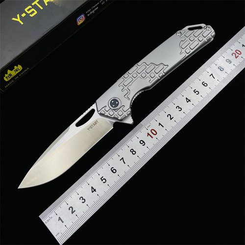 随风折叠刀S35VN钢钛柄户外露营防身锋利求生存垂钓小刀车载工具