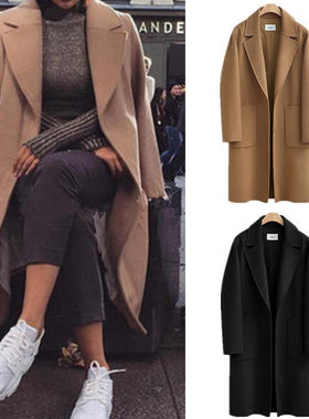 2021 Winter Ladies Coat Women Long Jacket 中长款大衣外套女