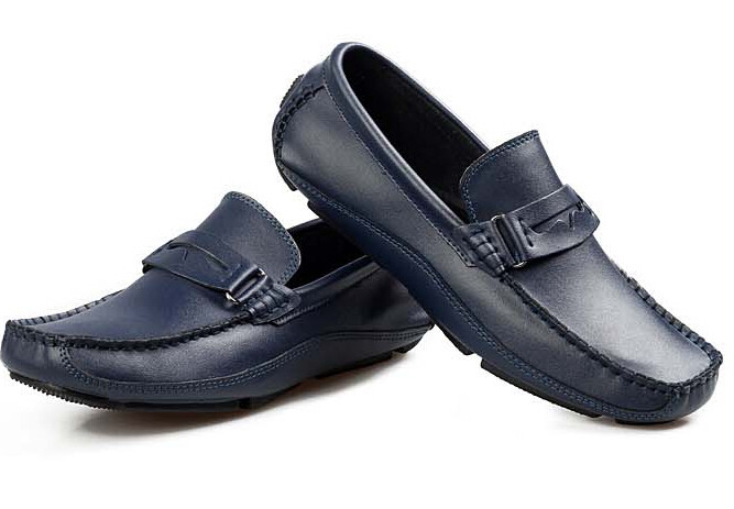 Men Casual flats fashion leather loafers driving shoes男皮鞋