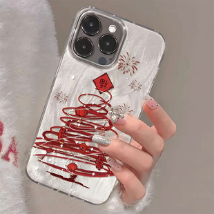 新款 烟花发财树适用苹果15pro手机壳17华为mate60pro创意opporeno12防摔vivox100羽纱壳16荣耀90小米14保护套