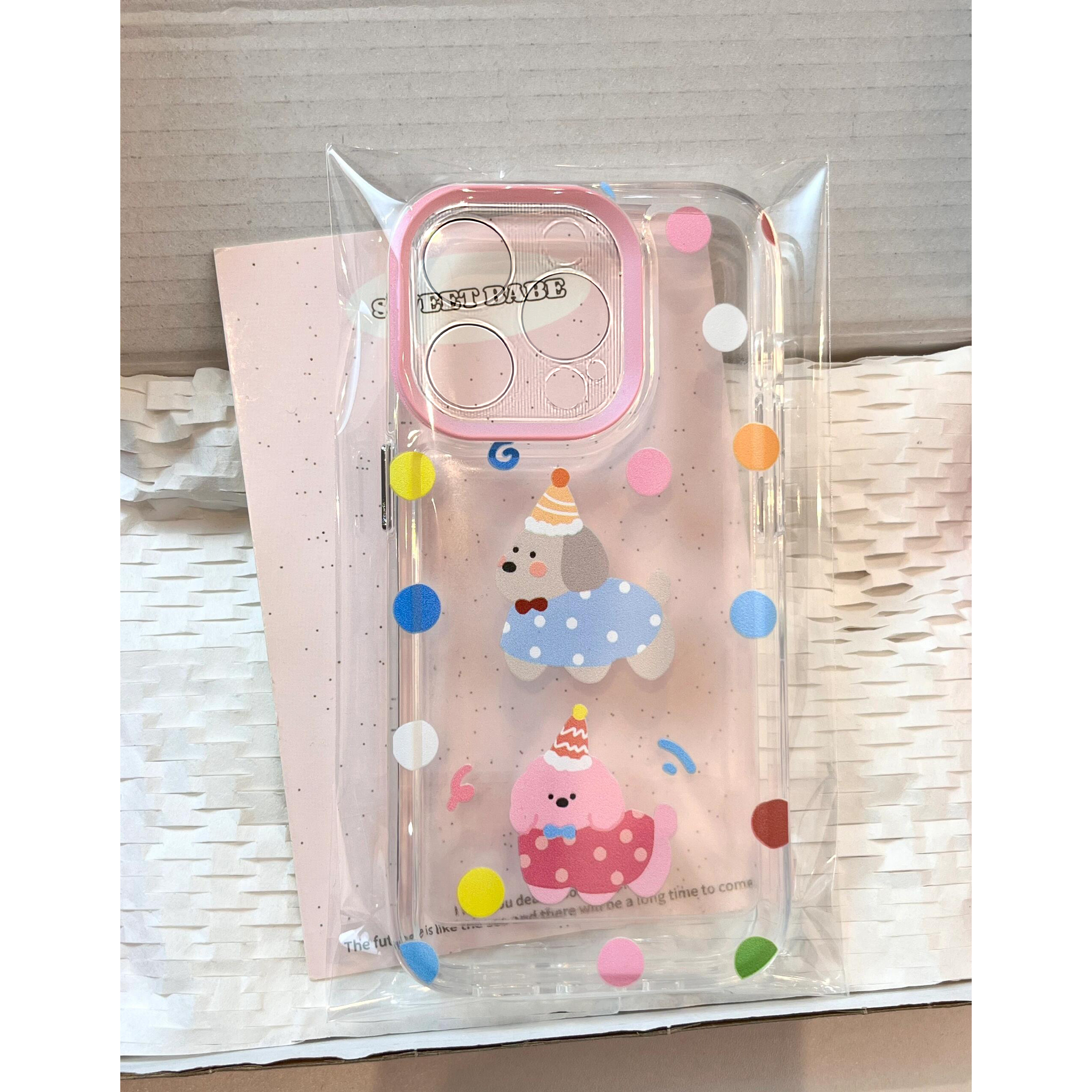 可爱卡通全包超薄透明手机壳防摔