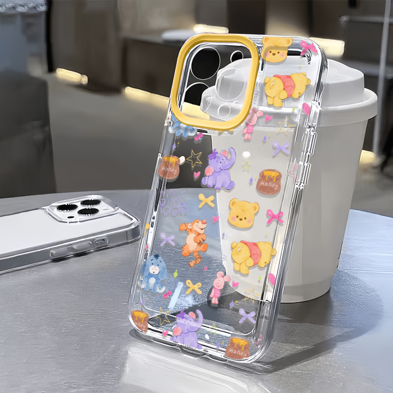 跳跳虎维尼适用苹果13手机壳iPhone15promax新款16华为mate60荣耀90防摔11小米14透明vivox100全包oppo软k70