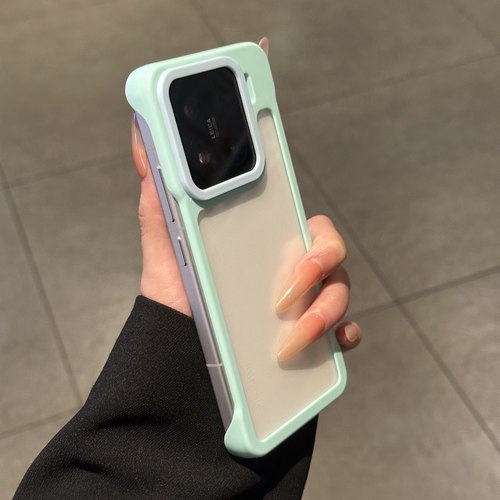 撞色无边框PC适用iphone17promax手机壳苹果16个性14华为p70透明vivos20小米15荣耀200潮流12男女11套oppo13