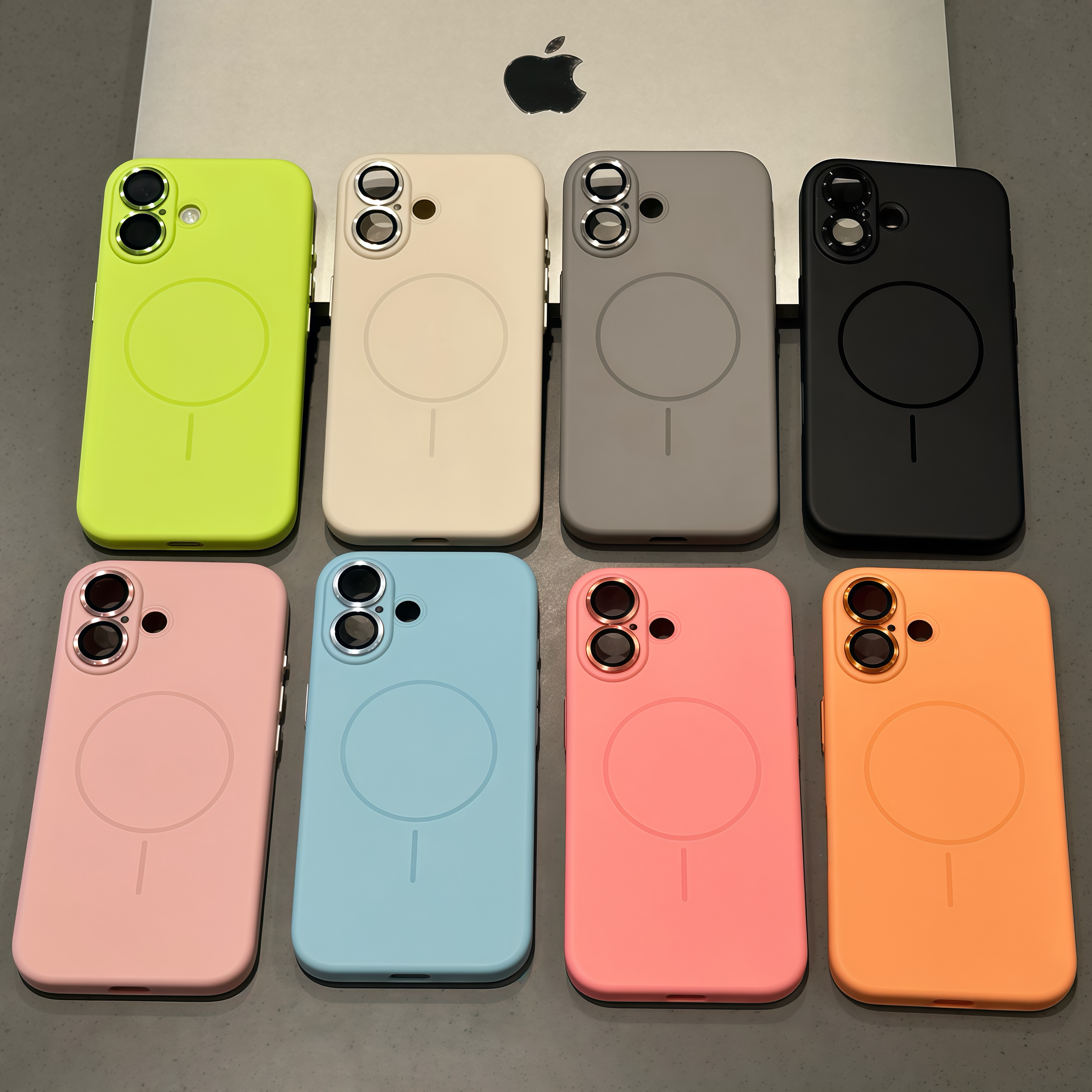 多巴胺适用iphone16/17pro柔彩tpu手机壳苹果16promax磁吸细圈15pro肤感14精孔13高级感12网红简约15plus男女